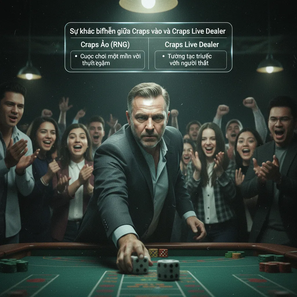 Craps Ảo (RNG) - Cuộc chơi một mình với thuật toán