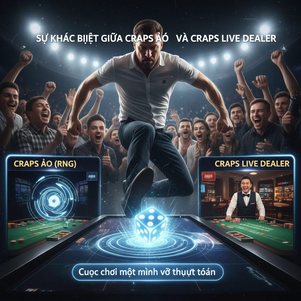 So sánh giữa trải nghiệm Craps RNG và Live Dealer