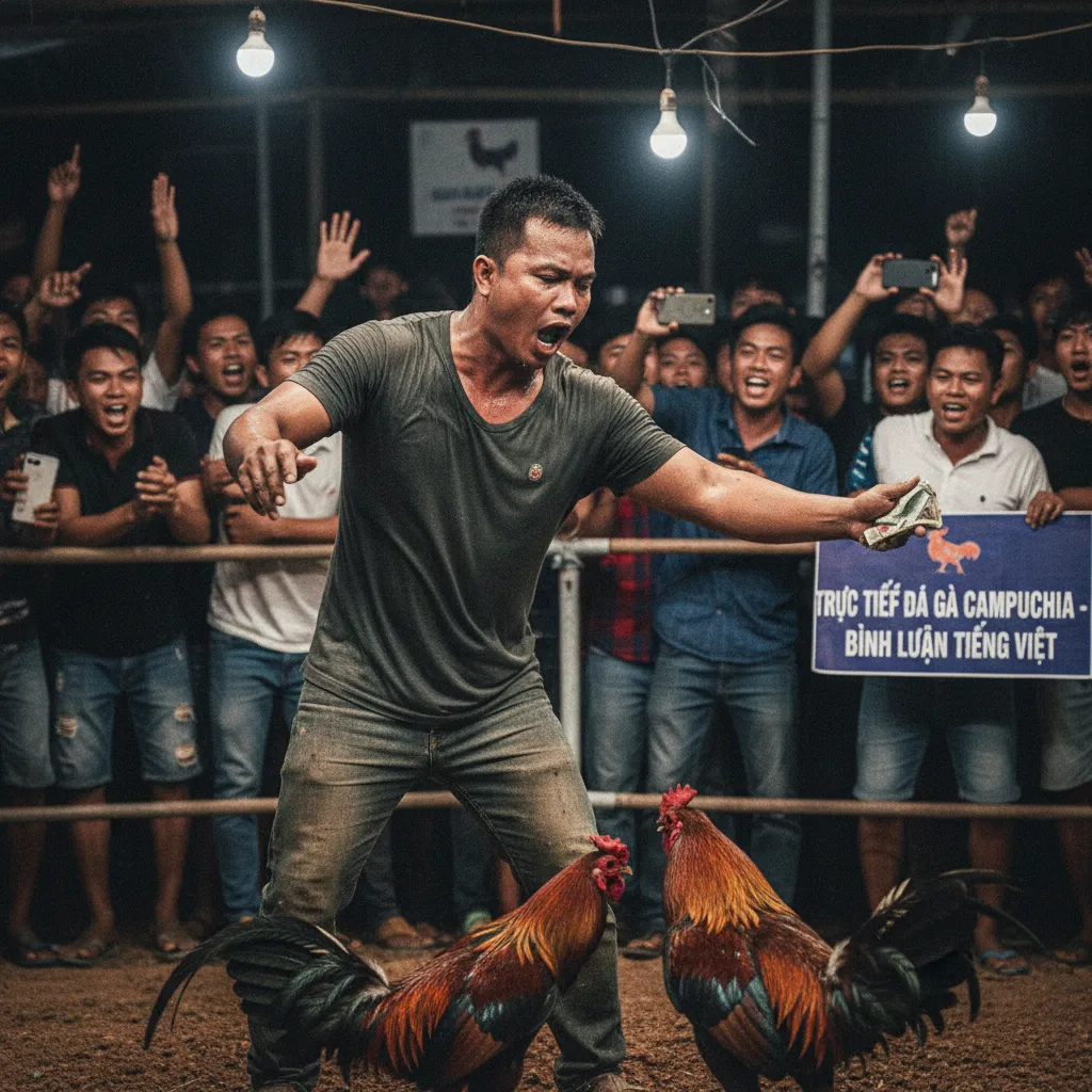 Sức hút đặc biệt của đá gà Campuchia có bình luận