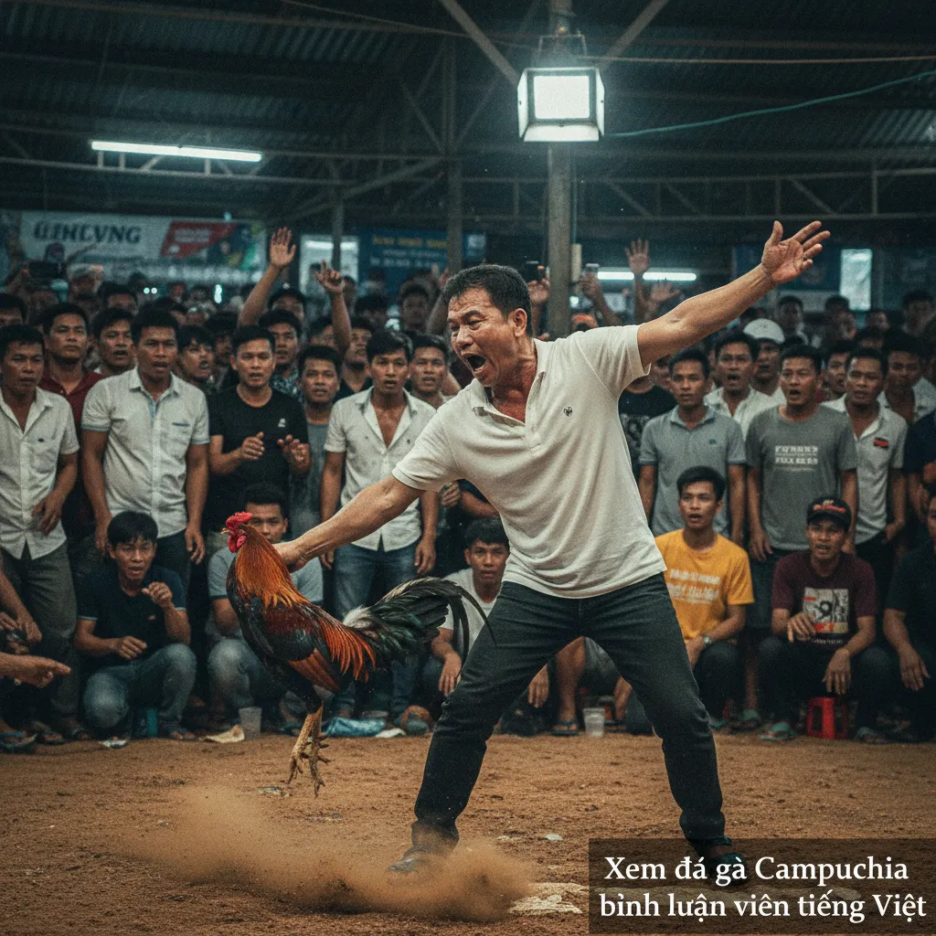 Một trận đá gà cựa dao diễn ra với tốc độ cao