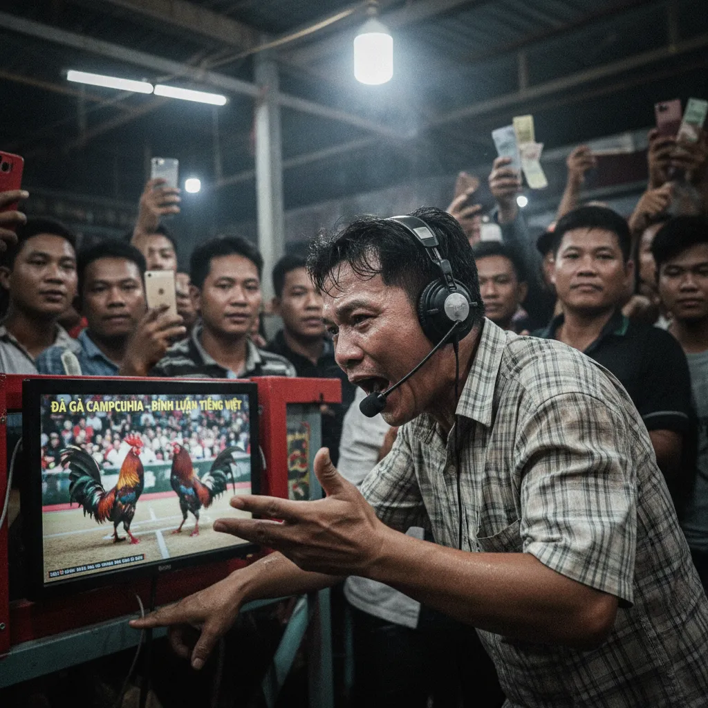 Hai chiến kê đang giao tranh quyết liệt giữa sàn đấu