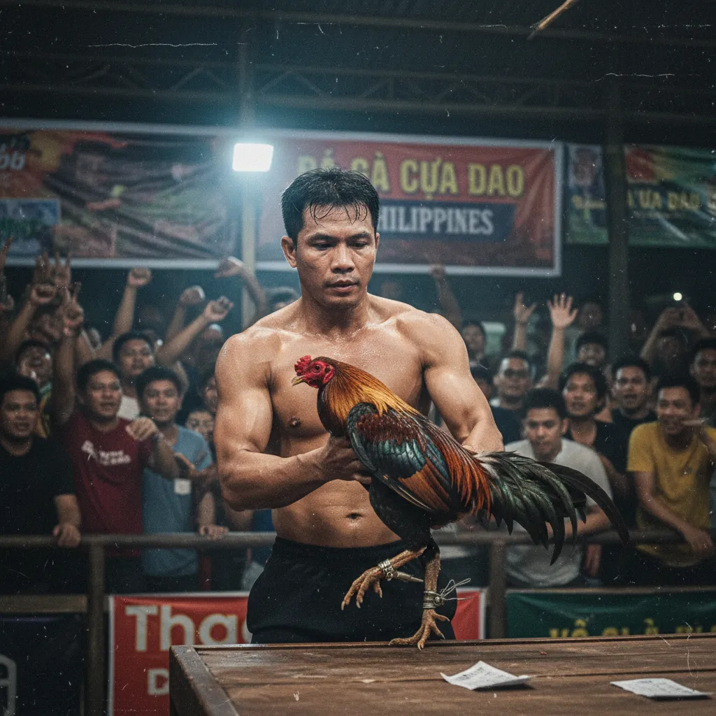 Sới gà tại một trường gà lớn ở Philippines